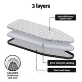 Artiss Foldable Ironing Board with Iron Rest Ironing Board for Laundry Room Arrow - Close-Up Angle