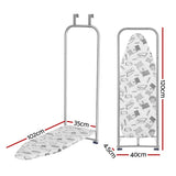 Wall-Mounted Foldable Ironing Board by Artiss in Elegant White - Front View