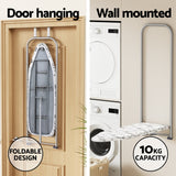 Wall-Mounted Foldable Ironing Board by Artiss in Elegant White - Top-Down View