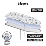 Wall-Mounted Foldable Ironing Board by Artiss in Elegant White - 45-Degree Angle