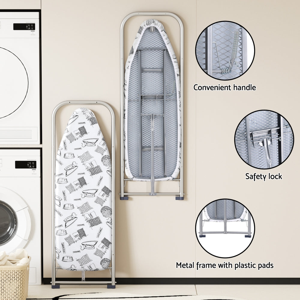 Wall-Mounted Foldable Ironing Board by Artiss in Elegant White