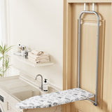 Wall-Mounted Foldable Ironing Board by Artiss in Elegant White - Close-Up Angle