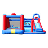 AirMyFun 11 Play Zones Inflatable Trampoline Bounce House - Top-Down View