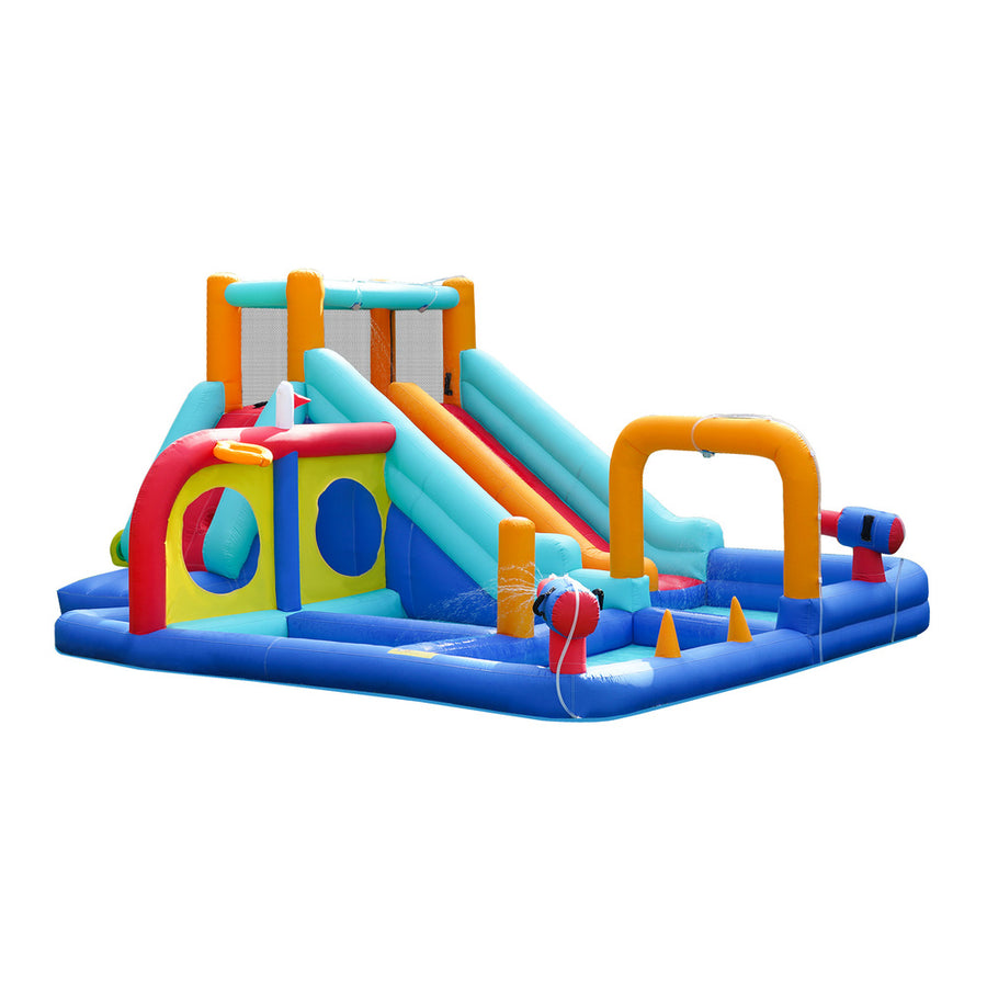 Doctor Dolphin 10-IN-1 Inflatable Water Park Dual Slides