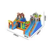 AirMyFun 12 Play Zones Inflatable Animal Theme Jumping Castle - Rear View
