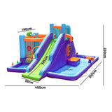 AirMyFun 11 Play Zones Inflatable Water Slide Bounce House - Rear View