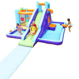 AirMyFun 11 Play Zones Inflatable Water Slide Bounce House - Front View