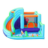 Doctor Dolphin 10-IN-1 Inflatable Water Park Bounce Castle - Close-Up Angle