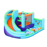 Doctor Dolphin 10-IN-1 Inflatable Water Park Bounce Castle - 45-Degree Angle
