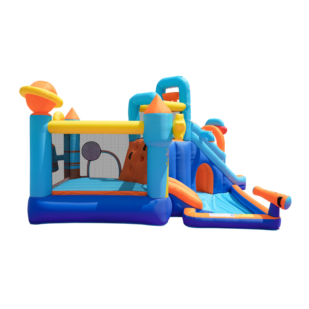 AirMyFun 12 Play Zones Inflatable Trampoline Castle Space Theme