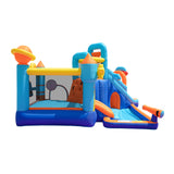 AirMyFun 12 Play Zones Inflatable Trampoline Castle Space Theme - Front View
