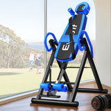 Everfit Inversion Table Gravity Exercise Inverter Back Stretcher Home Gym Blue - Low Angle