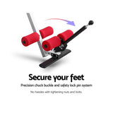 Everfit Inversion Table Gravity Exercise Inverter Back Stretcher Home Gym Red - Top-Down View