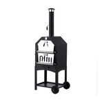 3in1 Pizza Oven Charcoal BBQ Grill Steel-2018816897616842753