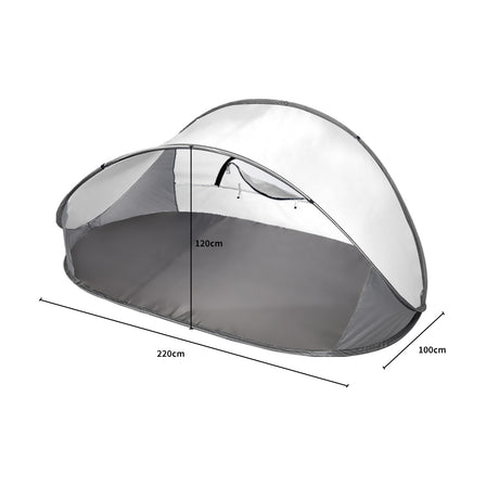 Mountview Pop Up Tent Camping Beach Grey-1954802643784306690