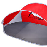 Mountview Pop Up Tent Camping Beach Red - Side View