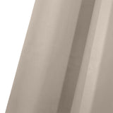 2x Blockout Curtains Panels 3 Layers Beige - Side View