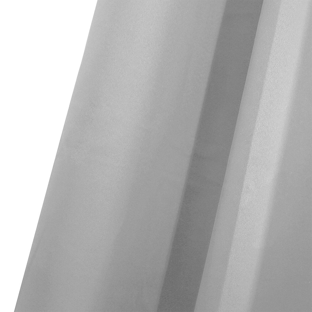 2x Blockout Curtains Panels 3 Layers Grey-2018816667764789251