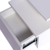 Levede 2x Bedside Tables Side Table White - Top-Down View