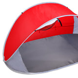 Mountview Pop Up Tent Camping Beach Red - 45-Degree Angle