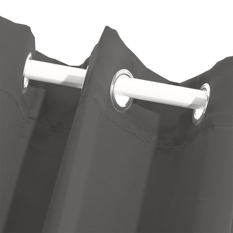 2x Blockout Curtains Panels 3 Layers Charcoal CD1003-132X213-GR-2006733251900739589
