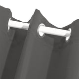 2x Blockout Curtains Panels 3 Layers Charcoal CD1003-132X213-GR - 45-Degree Angle