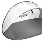 Mountview Pop Up Tent Camping Beach Grey - 45-Degree Angle