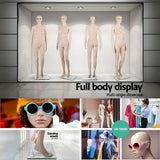 175cm Tall Full Body Female Mannequin - Skin Coloured
