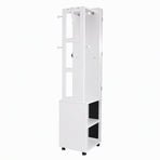Artiss Lockable Jewellery Cabinet, Mobile Frameless Mirror, White