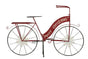 Christabelle 137cm Red Metal Christmas Display Bike