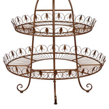 Christabelle Antique Gold 2-Tier Metal Mannequin Display Stand