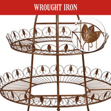 Christabelle Antique Gold 2-Tier Metal Mannequin Display Stand