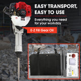 BAUMR-AG 2 Stroke 52cc Petrol Jackhammer, with 2 Chisels, Carry Bag - Extra Image
