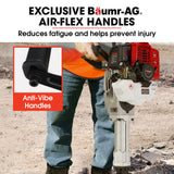 BAUMR-AG 2 Stroke 52cc Petrol Jackhammer, with 2 Chisels, Carry Bag