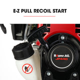 Baumr-AG 4 Stroke Petrol Jackhammer, with 2 Chisels, Carry Bag - Top-Down View