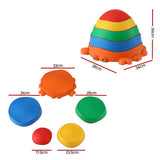 Keezi Kids Stepping Stones Balance Stone Set Crab Indoor Outdoor 5PCS - Front View