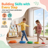 Keezi Kids Stepping Stones Balance Stone Set Crab Indoor Outdoor 5PCS - Rear View