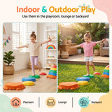Keezi Kids Stepping Stones Balance Stone Set Crab Indoor Outdoor 5PCS - Close-Up Angle