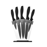 5-Star Chef 7PCS Kitchen Knife Set Stainless Steel Non-stick with Sharpener - Side View