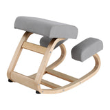 Artiss Kneeling Chair Ergonomic Posture Chair with Memory Foam Balance Stool for Home Office Gaming 120kg Weight Capacity Gray - Side View