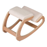 Artiss Kneeling Chair Ergonomic Posture Chair with Memory Foam Balance Stool for Home Office Gaming 120kg Weight Capacity Beige - Side View