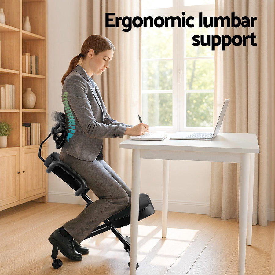 Artiss Kneeling Chair Ergonomic Office Home Knee Seat Posture Back Stretch Rest