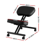 Artiss Kneeling Chair Ergonomic Office Chairs Home Knee Seat Posture Stretch Rest - Front View