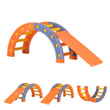 Keezi Kids Climbing Frame Set With Slide Indoor Outdoor Toddler Toys Pikler Arch Climber - Low Angle