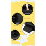Keezi Kids Recliner Chair PU Leather Sofa Lounge Couch Children Armchair Black - Rear View