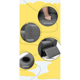 Keezi Kids Recliner Chair Linen Soft Sofa Lounge Couch Children Armchair Grey - Close-Up Angle