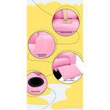 Keezi Kids Recliner Chair PU Leather Sofa Lounge Couch Children Armchair Pink - Rear View