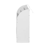Keezi 3 Tiers Kids Bookshelf Magazine Shelf Organiser Bookcase Display White - 45-Degree Angle