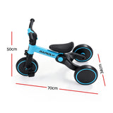 RIGO Tricycle Bike, Kids Bike with 3 wheels, Carbon Steel 70cm Blue - Front View