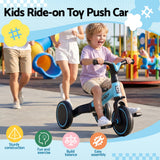 RIGO Tricycle Bike, Kids Bike with 3 wheels, Carbon Steel 70cm Blue - Top-Down View